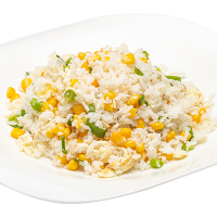 Рис с кукурузой и яйцом